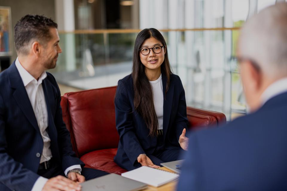 Kollegaer, der holder møde sammen