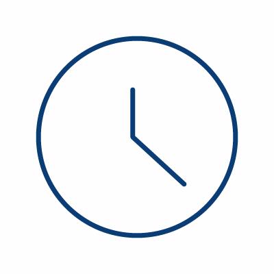 Tidsbesparelse i den daglige drift ikon