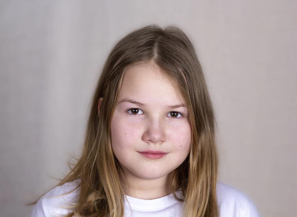 Nærbillede af ung pige