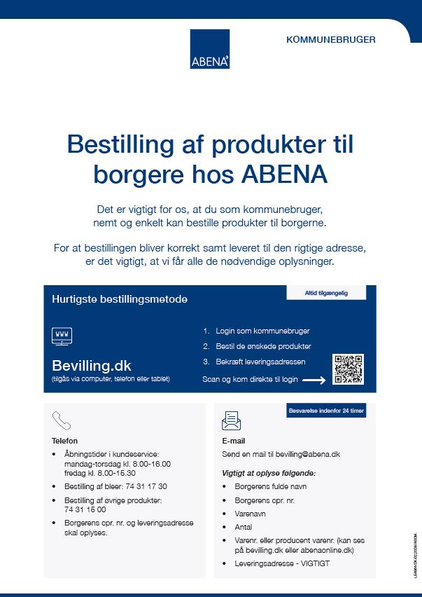 Bevilling bestilling kommunebruger