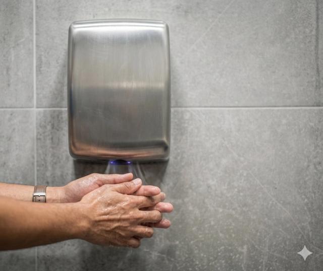 Papir eller håndtørrere